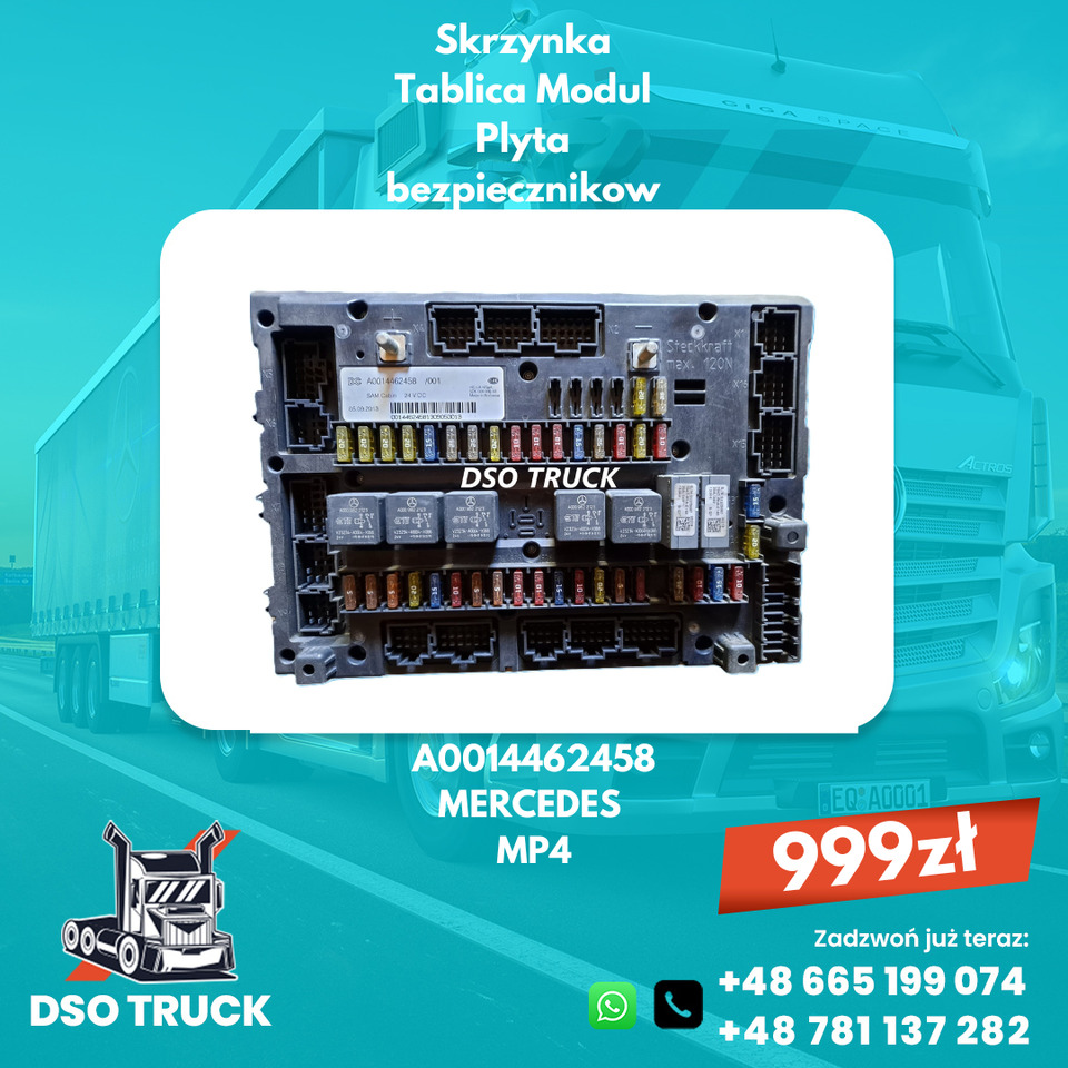 Skrzynka Tablic Plyta bezpiecznikow MERCEDES A0014461358 A0014461658 A0014462458 - Peça de reposição: foto 3 Skrzynka Tablic Plyta bezpiecznikow MERCEDES A0014461358 A0014461658 A0014462458 - Peça de reposição: foto 3