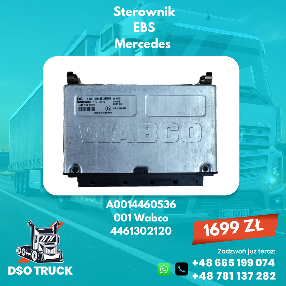 Sterownik EBS A0004469936 A0004469836 A0014460536 Mercedes ACTROS AXOR ATEGO - Peça de reposição: foto 2 Sterownik EBS A0004469936 A0004469836 A0014460536 Mercedes ACTROS AXOR ATEGO - Peça de reposição: foto 2