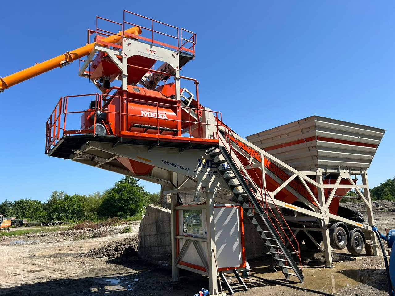 Mobile Concrete Plant Promix-100.MB - Central de betão: foto 1 Mobile Concrete Plant Promix-100.MB - Central de betão: foto 1