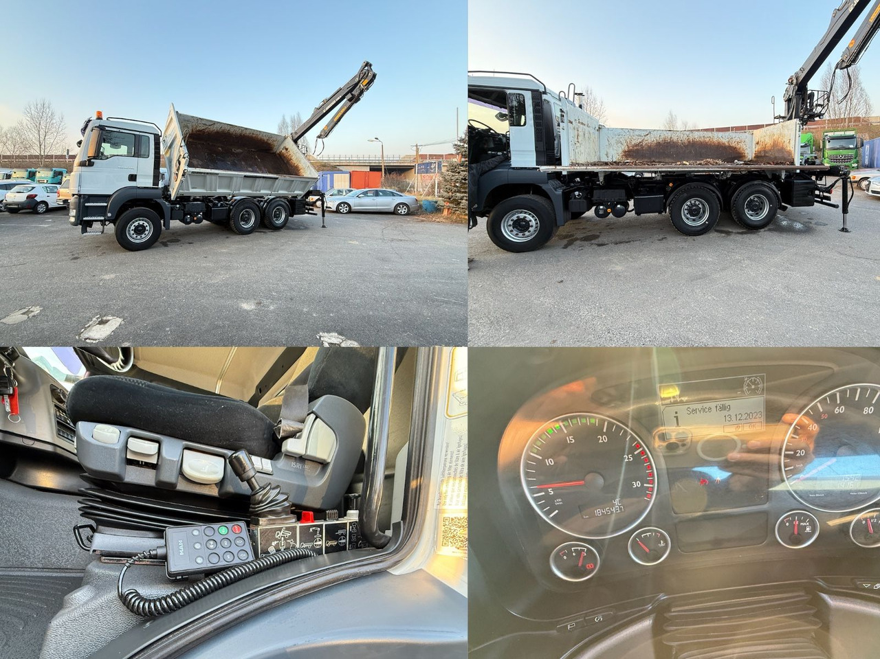 Camião basculante MAN TGS 26.400 Kipper mit Kran Jonsered 6x4: foto 15