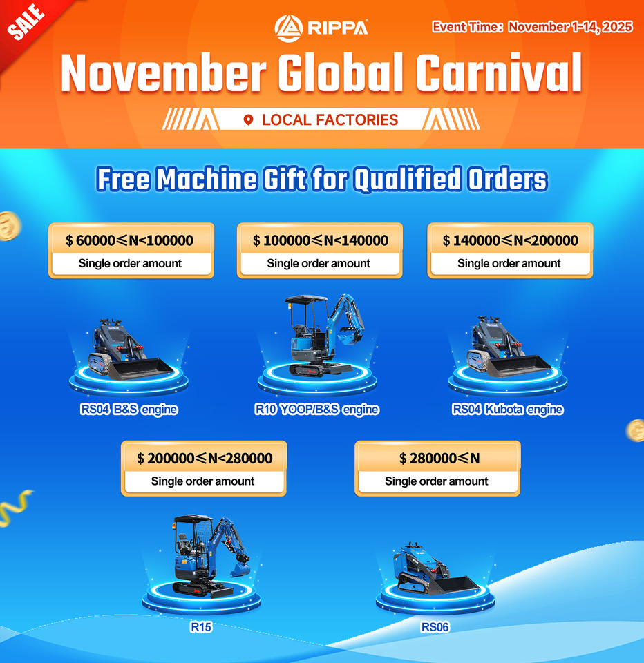 Rippa New RS06 Compact Loader | 24.4hp Kubota Power | High Flow Hydraulic System | Global Support - Mini pá carregadora: foto 2 Rippa New RS06 Compact Loader | 24.4hp Kubota Power | High Flow Hydraulic System | Global Support - Mini pá carregadora: foto 2