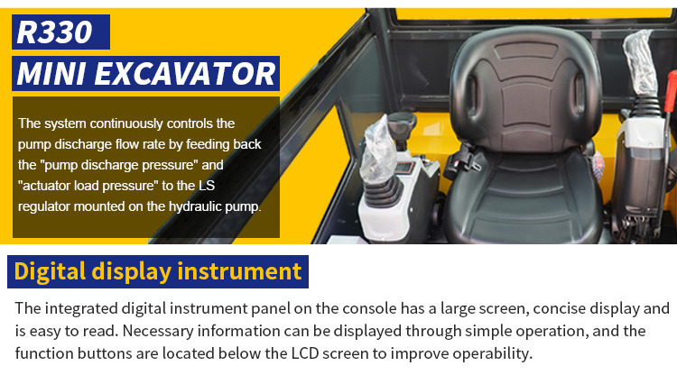 Mini escavadeira novo Shandong Rippa Machinery Group Co., Ltd. R330-Global stocking Rapid delivery-Kubota engine-Cab-Air Conditioner ; CE certification: foto 14