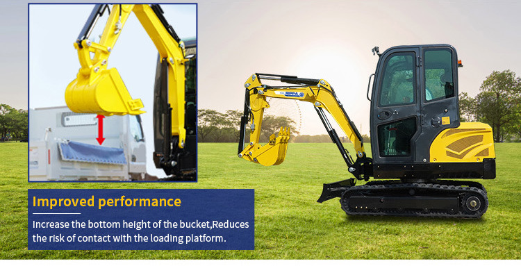 Mini escavadeira novo Shandong Rippa Machinery Group Co., Ltd. R330-Global stocking Rapid delivery-Kubota engine-Cab-Air Conditioner ; CE certification: foto 13