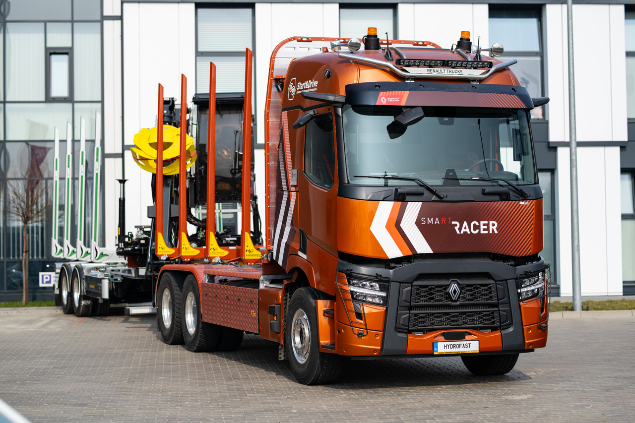 RENAULT TRUCKS C P6X4 Zabudowa do transportu drewna / Timber transport truck / Holztransportwagen/Camion de transport lemn - Camião de transporte de madeira, Camião eléctrico: foto 3 RENAULT TRUCKS C P6X4 Zabudowa do transportu drewna / Timber transport truck / Holztransportwagen/Camion de transport lemn - Camião de transporte de madeira, Camião eléctrico: foto 3