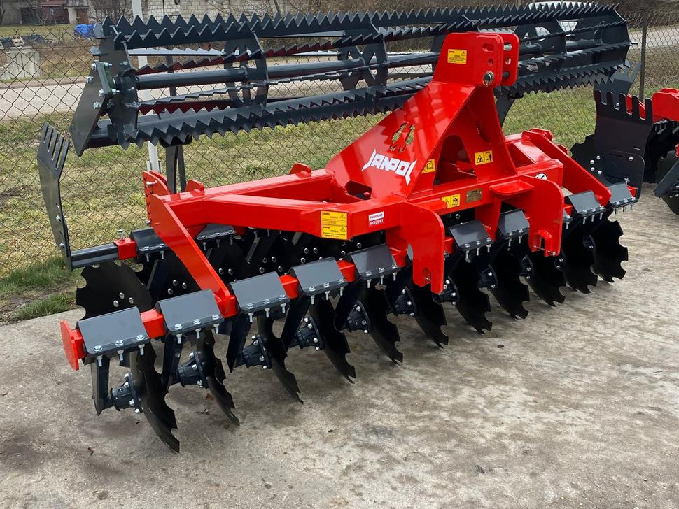 Janpol Scheibenegge / Disc harrow / Déchaumeur à disques / Erpice a dischi / Средняя дисковая борона / Brona talerzowa medium „COMPACT” 3 m - Grades de discos: foto 1 Janpol Scheibenegge / Disc harrow / Déchaumeur à disques / Erpice a dischi / Средняя дисковая борона / Brona talerzowa medium „COMPACT” 3 m - Grades de discos: foto 1
