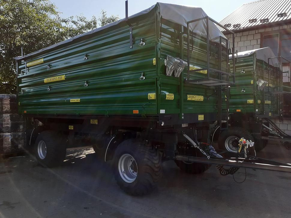 Reboque basculante agrícola novo Techmont Anhänger / Trailer / Remorque / Rimorchio / Прицеп двухоосный бортовой / Przyczepa dwuosiowa PTD16 12 t: foto 8