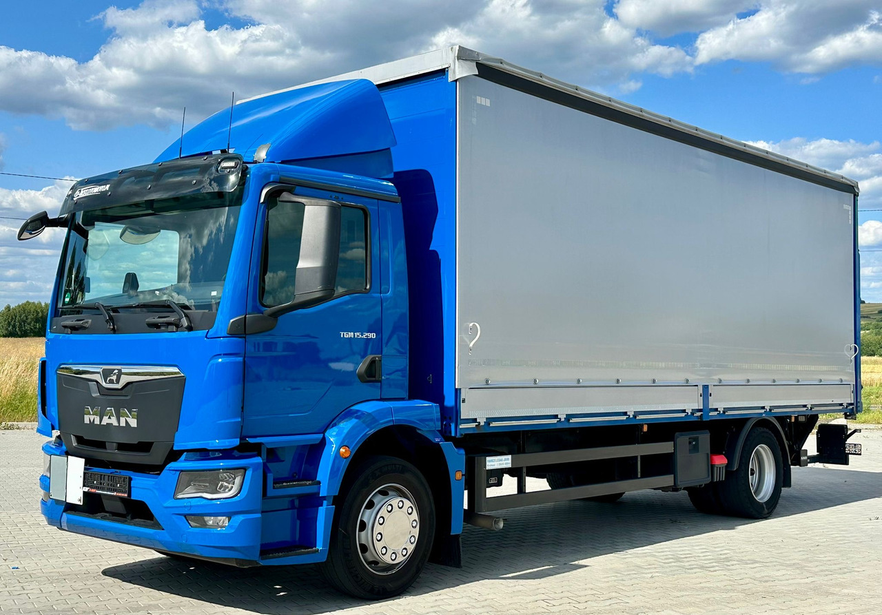 MAN TGM 15.290 / FIRANKA / WINDA / AUTOMAT / 2021 ROK / 18 EUROPALET / 15 T DMC - Camião de lona: foto 2 MAN TGM 15.290 / FIRANKA / WINDA / AUTOMAT / 2021 ROK / 18 EUROPALET / 15 T DMC - Camião de lona: foto 2