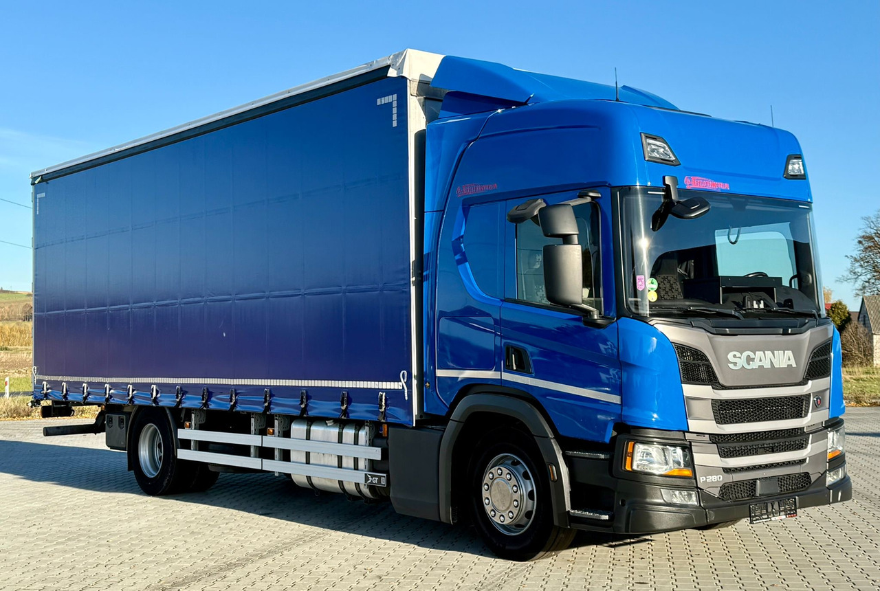 SCANIA P280 / FIRANKA / 20 EUROPALET / SYPIALKA / SILNIK 6 / AUTOMAT - Camião de lona: foto 1 SCANIA P280 / FIRANKA / 20 EUROPALET / SYPIALKA / SILNIK 6 / AUTOMAT - Camião de lona: foto 1