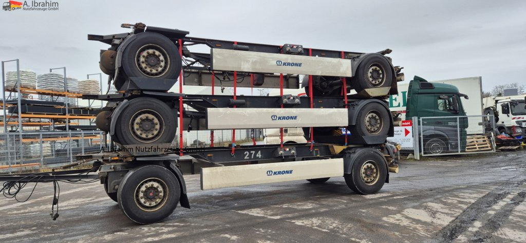 Krone AZ 5x vorhanden SAF Achsen, fertig gestapelt - Reboque transportador de contêineres/ Caixa móvel: foto 2 Krone AZ 5x vorhanden SAF Achsen, fertig gestapelt - Reboque transportador de contêineres/ Caixa móvel: foto 2