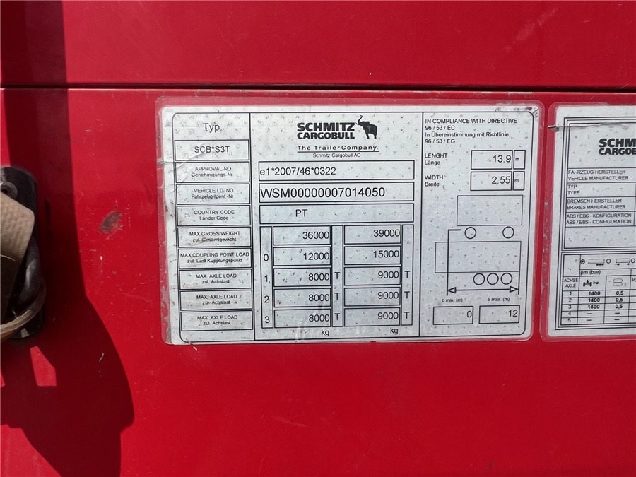 Semi-reboque de lona SCHMITZ CARGOBULL SCB-S3T TETO ELEVAR: foto 10