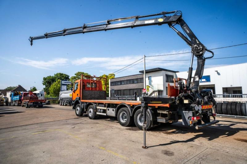 Renault KERAX 430 DXI+ HIAB 16 T/m + 5 EXT - Camião de caixa aberta/ Plataforma, Camião grua: foto 3 Renault KERAX 430 DXI+ HIAB 16 T/m + 5 EXT - Camião de caixa aberta/ Plataforma, Camião grua: foto 3
