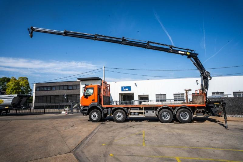 Renault KERAX 430 DXI+ HIAB 16 T/m + 5 EXT - Camião de caixa aberta/ Plataforma, Camião grua: foto 2 Renault KERAX 430 DXI+ HIAB 16 T/m + 5 EXT - Camião de caixa aberta/ Plataforma, Camião grua: foto 2