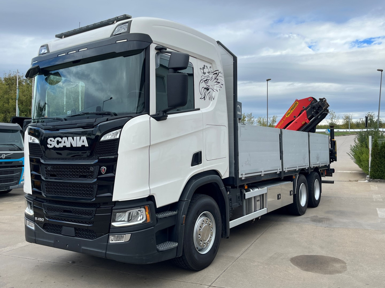 SCANIA R450, 2018, PALFINGER PK 22002 +RC - Camião de caixa aberta/ Plataforma, Camião grua: foto 4 SCANIA R450, 2018, PALFINGER PK 22002 +RC - Camião de caixa aberta/ Plataforma, Camião grua: foto 4