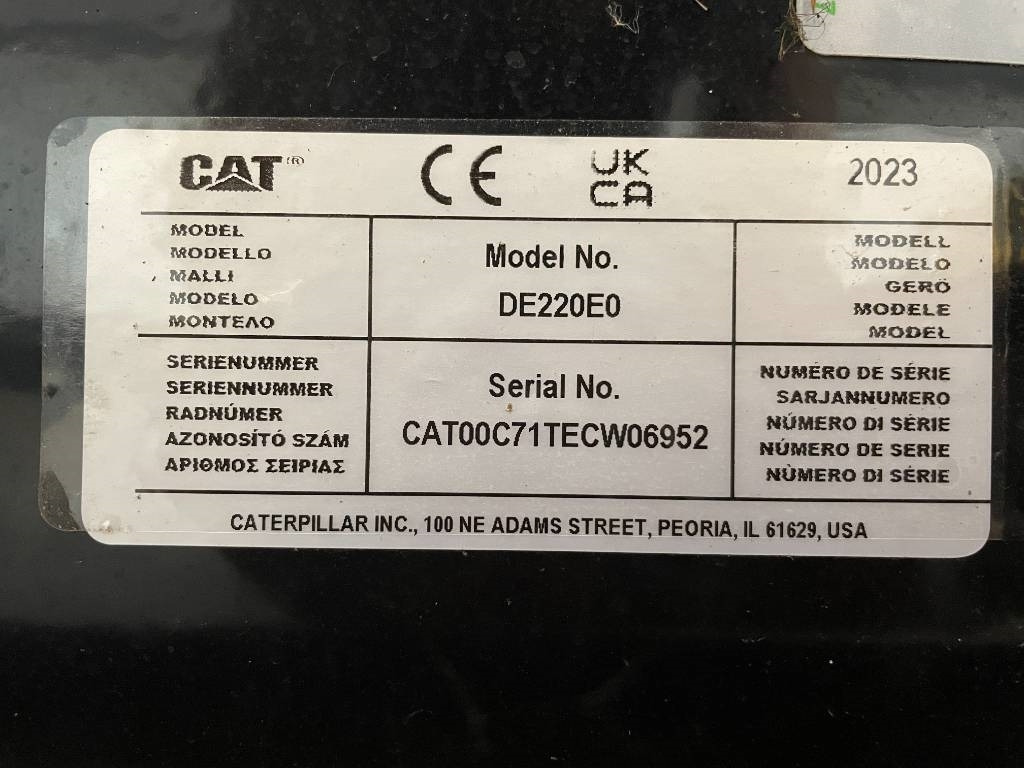 Locação financeira de CAT DE220E0 - 220 kVA Generator - DPX-18018  CAT DE220E0 - 220 kVA Generator - DPX-18018: foto 23