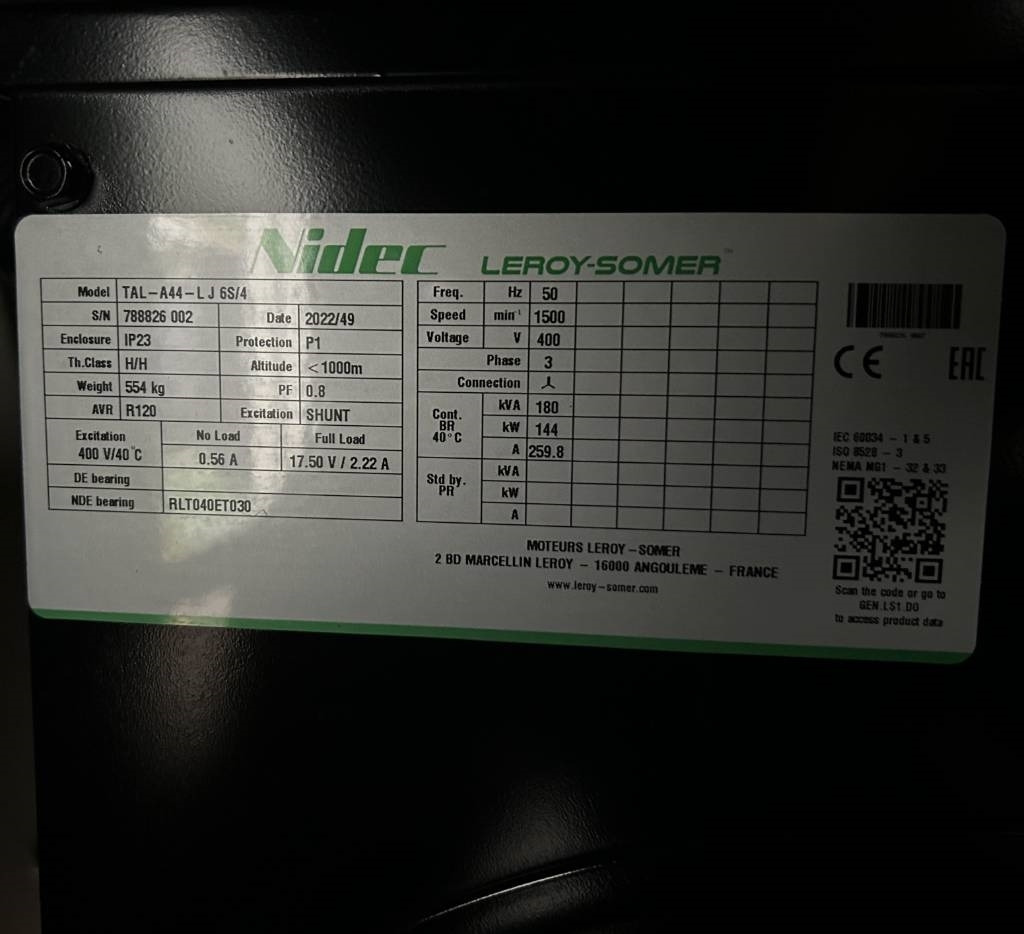Gerador elétrico novo Cummins 6CTA8.3-G1 - 200 kVA Generator - DPX-19839: foto 17