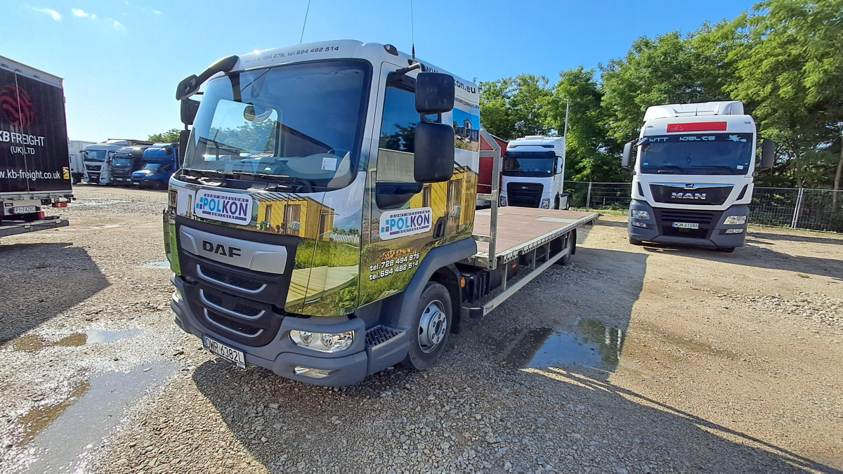 DAF LF230 FA 108/ZPL + NACZEPA REDOS - Camião de caixa aberta/ Plataforma: foto 2 DAF LF230 FA 108/ZPL + NACZEPA REDOS - Camião de caixa aberta/ Plataforma: foto 2