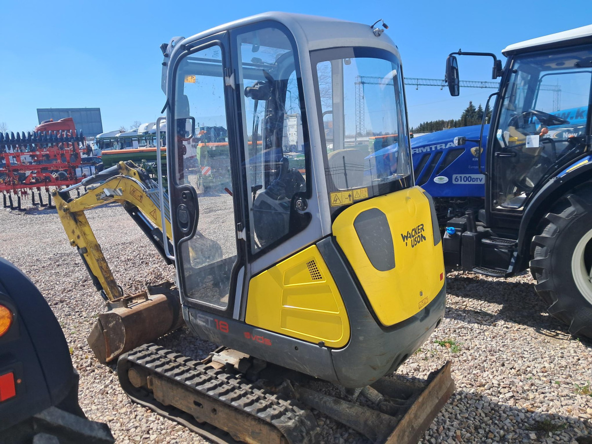 Minikoparka gąsienicowa WACKER NEUSON ET18 - 2021 - 1597 mth - 3 łyżki - Mini escavadeira: foto 3 Minikoparka gąsienicowa WACKER NEUSON ET18 - 2021 - 1597 mth - 3 łyżki - Mini escavadeira: foto 3
