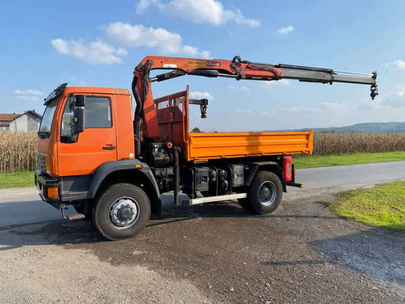 MAN LE 18-280 , 4X4 , Tipper , Palfinger PK 9501 - Camião basculante, Camião grua: foto 1 MAN LE 18-280 , 4X4 , Tipper , Palfinger PK 9501 - Camião basculante, Camião grua: foto 1