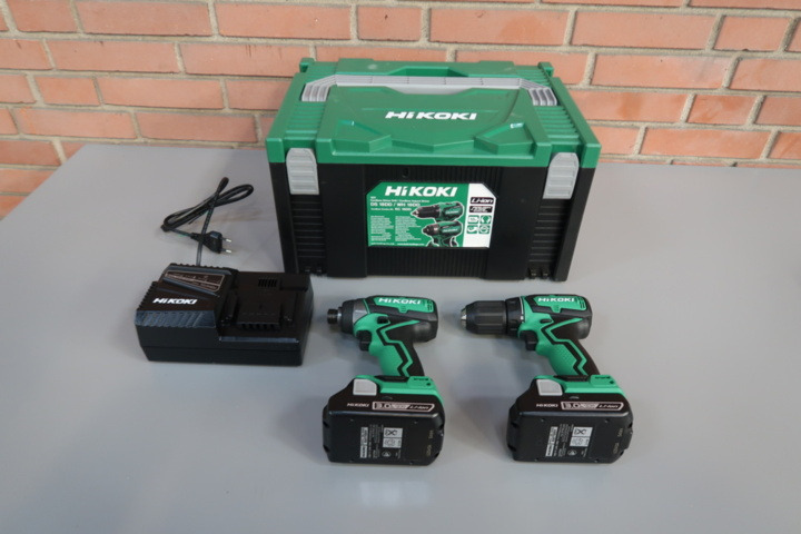 Equipamento de construção Verktygspaket Hikoki DS18DD skruvdragare + WH18DD 18V 2 x 3,0 Ah batteri och laddare: foto 1