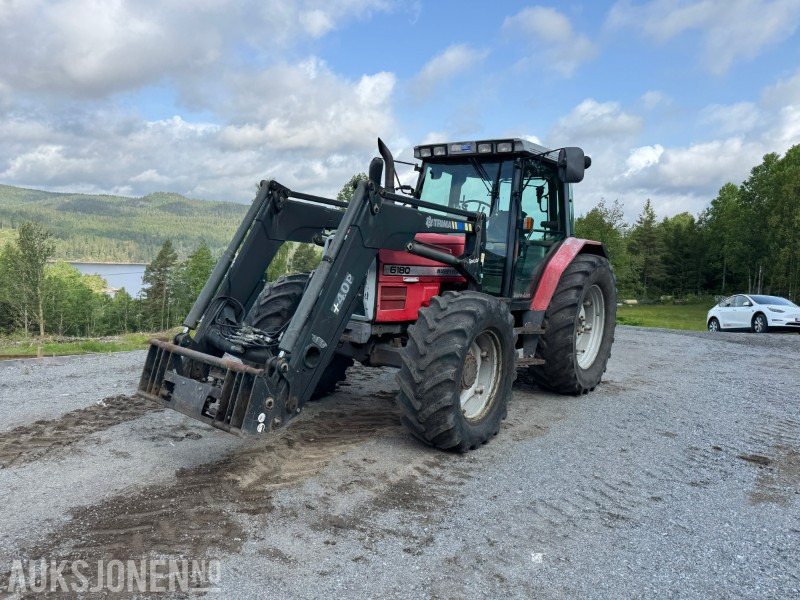 1998 Massey Ferguson 6180 Traktor med frontlaster og vendegir - Trator: foto 2 1998 Massey Ferguson 6180 Traktor med frontlaster og vendegir - Trator: foto 2
