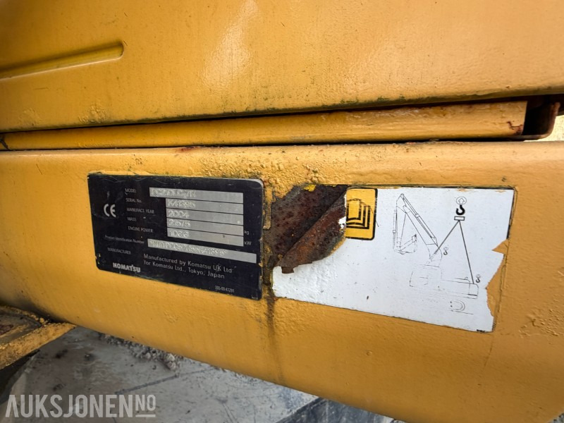 Escavadeira 2004 Komatsu PC210LC-7K Beltegraver - S70 - Graveskuff 103 cm: foto 35 Escavadeira 2004 Komatsu PC210LC-7K Beltegraver - S70 - Graveskuff 103 cm: foto 35