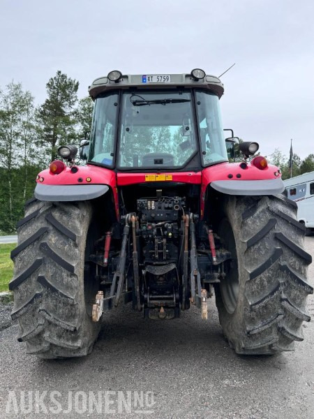 Trator 2004 Massey Ferguson 6480 Dynashift - Frontlaster med hydraulisk redskapslås - Fronthydraulikk - 40 km - Fjærende hytte - tredje funksjon: foto 6