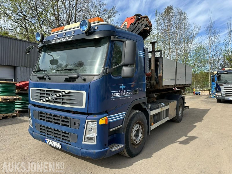 2008 Volvo FM400 4X2 kranbil / Palfinger PK12002-EH kran / EU-ok / Ekstra flak - Camião grua: foto 1 2008 Volvo FM400 4X2 kranbil / Palfinger PK12002-EH kran / EU-ok / Ekstra flak - Camião grua: foto 1