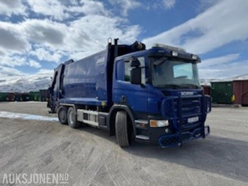 2009 Scania P400 6X2 Komprimatorbil - Caminhão de lixo: foto 1 2009 Scania P400 6X2 Komprimatorbil - Caminhão de lixo: foto 1