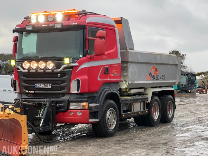 2012 Scania R 730 6x4 - Brøyterigget tippbil - Camião basculante: foto 1 2012 Scania R 730 6x4 - Brøyterigget tippbil - Camião basculante: foto 1