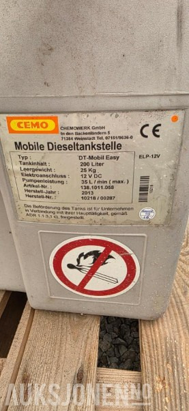 2013 Cemo DT Mobil-Easy 200 liter 12v diesel tank. 25 kg. - Equipamento de construção: foto 4 2013 Cemo DT Mobil-Easy 200 liter 12v diesel tank. 25 kg. - Equipamento de construção: foto 4