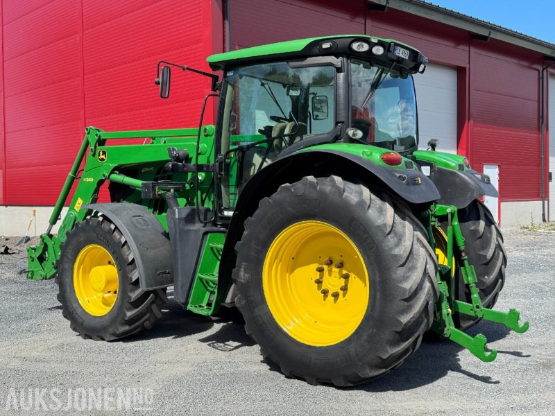 2013 John Deere 6150R traktor med frontlaster / Nylig EU-godkjent - Trator: foto 3 2013 John Deere 6150R traktor med frontlaster / Nylig EU-godkjent - Trator: foto 3