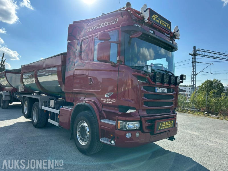 2013 Scania Scania R500 tippbil med asfaltbalje og tilhenger - Camião basculante: foto 2 2013 Scania Scania R500 tippbil med asfaltbalje og tilhenger - Camião basculante: foto 2