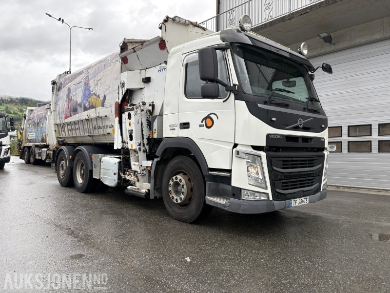 2014 Volvo FM420 EURO 6 sidelaster / komprimatorbil / renovasjonsbil - EU godkjent til 31.08.2026 - Caminhão de lixo: foto 2 2014 Volvo FM420 EURO 6 sidelaster / komprimatorbil / renovasjonsbil - EU godkjent til 31.08.2026 - Caminhão de lixo: foto 2