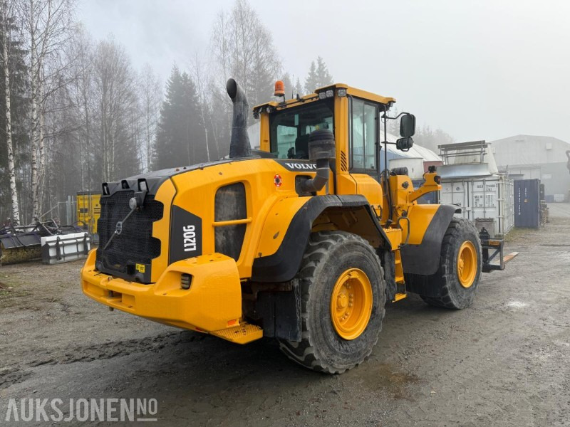 2014 Volvo L120G hjullaster, 7763 timer, Hydr. pallegaffel, nylig service og årskontroll - Pá carregadora de rodas: foto 5 2014 Volvo L120G hjullaster, 7763 timer, Hydr. pallegaffel, nylig service og årskontroll - Pá carregadora de rodas: foto 5