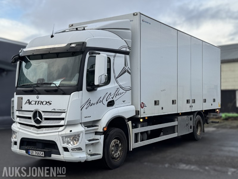 2017 Mercedes-Benz Actros 4x2 SKAPBIL EURO6 BUSSBYGG M/SIDEÅPNING HELLUFT ZEPRO - Camião furgão: foto 1 2017 Mercedes-Benz Actros 4x2 SKAPBIL EURO6 BUSSBYGG M/SIDEÅPNING HELLUFT ZEPRO - Camião furgão: foto 1