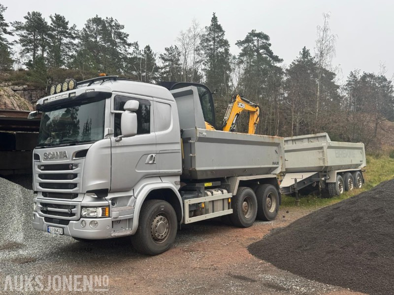 2017 Scania R730 tippbil med Maur trippelkjerre / EURO 6 / 6X4 - Camião basculante: foto 1 2017 Scania R730 tippbil med Maur trippelkjerre / EURO 6 / 6X4 - Camião basculante: foto 1
