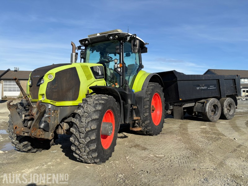 2018 Claas Axion 830 MED GIGANT Dumper Henger. Skjær og Strøer - Trator: foto 1 2018 Claas Axion 830 MED GIGANT Dumper Henger. Skjær og Strøer - Trator: foto 1