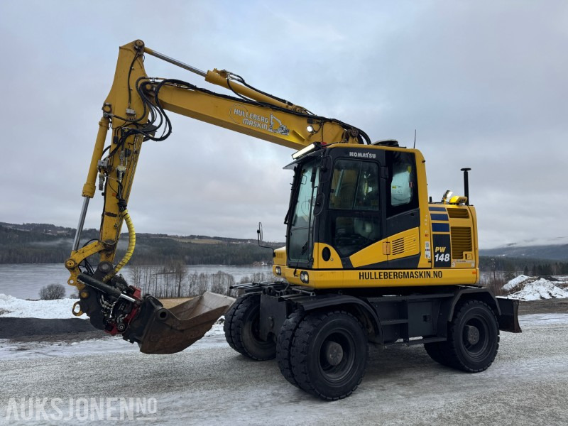 2018 Komatsu PW148-11 hjulmaskin MAKIN GPS, TILTROTATOR MASSE LYS, KAMERAER - Escavadeira de rodas: foto 1 2018 Komatsu PW148-11 hjulmaskin MAKIN GPS, TILTROTATOR MASSE LYS, KAMERAER - Escavadeira de rodas: foto 1