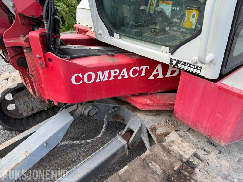 Escavadeira 2018 Takeuchi TB280FR – 8,5-tonns gravemaskin med Side-to-Side Boom, tilt, sentralsmøring og 2 skuffer: foto 10