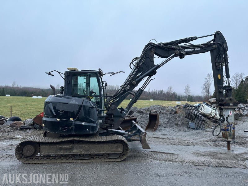 2019 Eurocomach 100TR 10-tonns gravemaskin, S50, 2 skuffer, Pigghammer - Escavadeira: foto 4 2019 Eurocomach 100TR 10-tonns gravemaskin, S50, 2 skuffer, Pigghammer - Escavadeira: foto 4