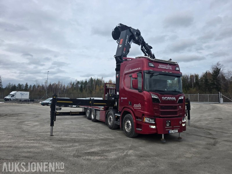 Camião grua 2019 Scania R-serie 580 kranbil / EURO 6 / Topp utstyrt / servicehistorikk / HIAB-kran 858, 80 Tm / Nylig EU: foto 15