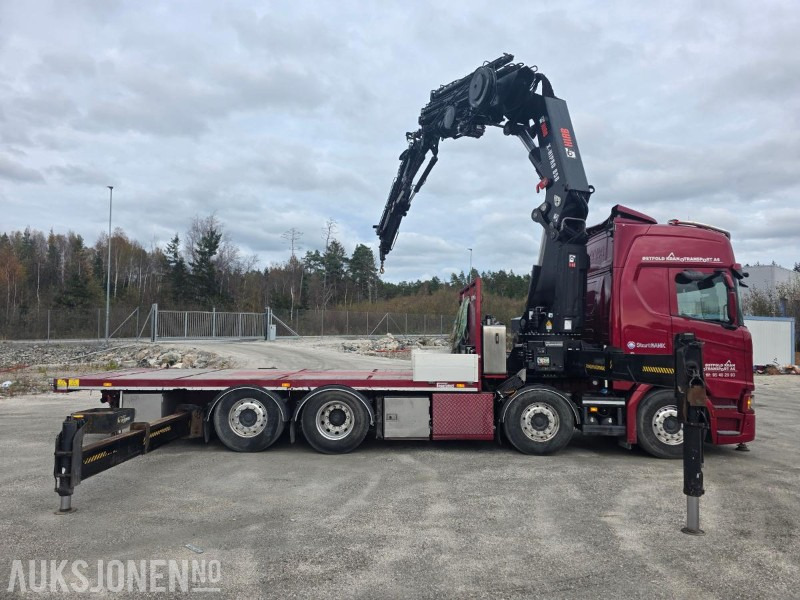 Camião grua 2019 Scania R-serie 580 kranbil / EURO 6 / Topp utstyrt / servicehistorikk / HIAB-kran 858, 80 Tm / Nylig EU: foto 16
