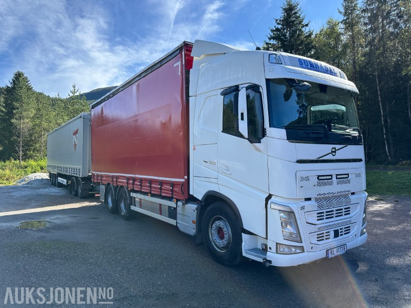 2019 Volvo FH 500 med Krone kapelltralle og dolly – Modulvogntog med full sideåpning - euro 6 - Camião furgão: foto 3 2019 Volvo FH 500 med Krone kapelltralle og dolly – Modulvogntog med full sideåpning - euro 6 - Camião furgão: foto 3