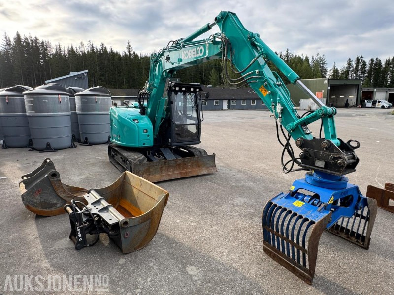 2020 Kobelco SK75SR-7 GRAVEMASKIN MED 2 SKUFFER OG SORTERINGSKLYPE - Escavadeira: foto 2 2020 Kobelco SK75SR-7 GRAVEMASKIN MED 2 SKUFFER OG SORTERINGSKLYPE - Escavadeira: foto 2