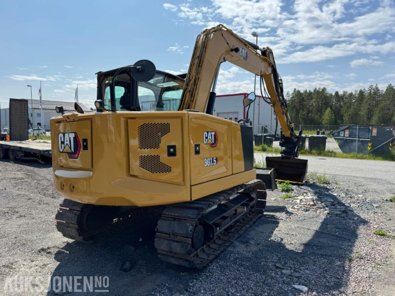 2021 Cat 307.5 gravemaskin med tiltrotator og sentralsmøring / 2 stk skuffer / årskontrollert - Escavadeira: foto 5 2021 Cat 307.5 gravemaskin med tiltrotator og sentralsmøring / 2 stk skuffer / årskontrollert - Escavadeira: foto 5