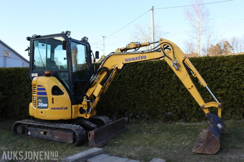 2021 Komatsu PC26MR minigraver m/3 skuffer. - Mini escavadeira: foto 2 2021 Komatsu PC26MR minigraver m/3 skuffer. - Mini escavadeira: foto 2