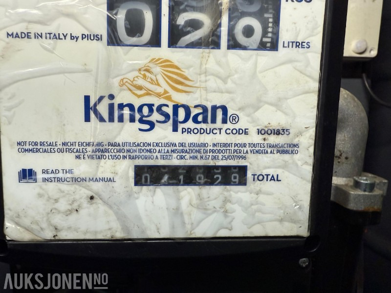 2022 Andre Kingspan Fuelmaster 3500L stasjonær dieseltank med pumpe og låsbart skap. - Equipamento de construção: foto 4 2022 Andre Kingspan Fuelmaster 3500L stasjonær dieseltank med pumpe og låsbart skap. - Equipamento de construção: foto 4