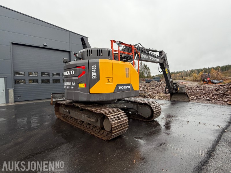 2023 Volvo ECR145EL beltegraver - HK feste - Engcon tiltrotator - Volvo pusseskuffe - Planeringsskjær - Sentralsmøring - Kun 837 timer - Escavadeira: foto 5 2023 Volvo ECR145EL beltegraver - HK feste - Engcon tiltrotator - Volvo pusseskuffe - Planeringsskjær - Sentralsmøring - Kun 837 timer - Escavadeira: foto 5