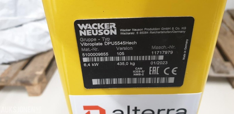 2024 Wacker DPU3750 Vibroplate - Rolo: foto 3 2024 Wacker DPU3750 Vibroplate - Rolo: foto 3