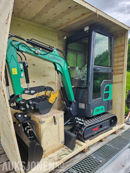 2025 Andre 2025 Cartiwell CW-10 minigraver – lukket hytte – kun 9,8 timer – flere redskap - Escavadeira: foto 4 2025 Andre 2025 Cartiwell CW-10 minigraver – lukket hytte – kun 9,8 timer – flere redskap - Escavadeira: foto 4
